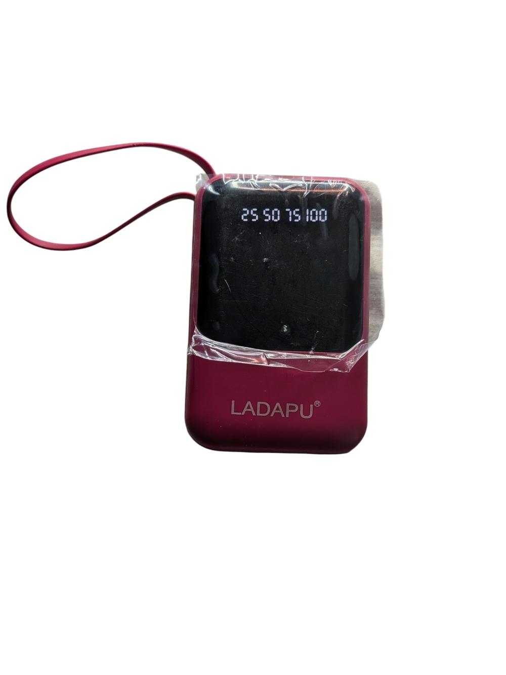 LADAPU Portable Power Bank in Deep Magenta